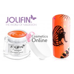 Gel UV Jolifin cu sidef Mandarin Glaze 5 ml + 1 Pigment Oglinda Cadou
